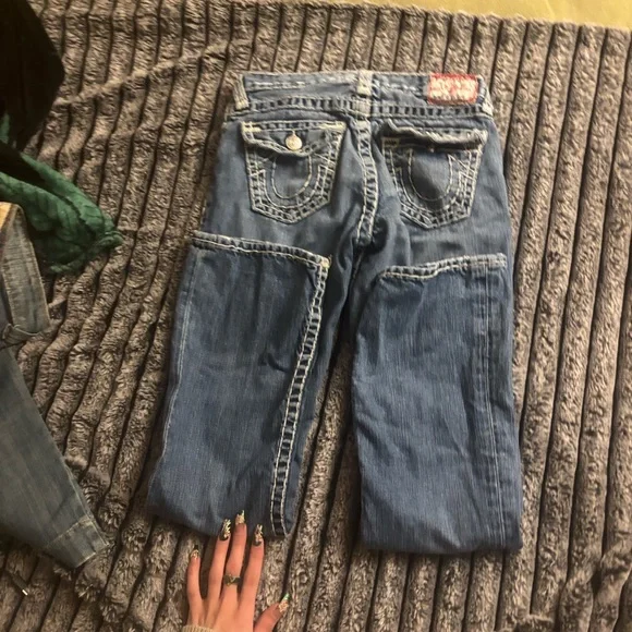 True Religion Women's Blue Boot Cut Jeans - Picture 3 of 3